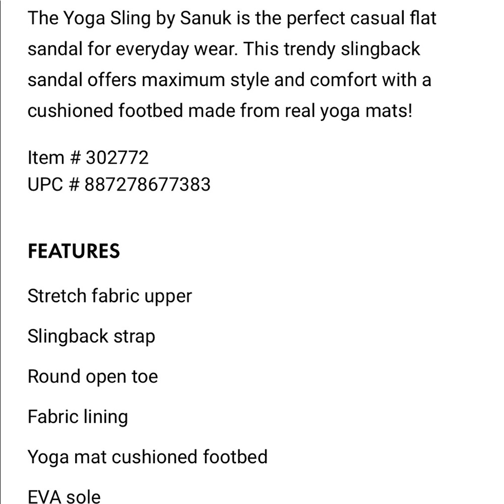 SOLD! 💚Sanuk Yoga Sling Sandals NWOTs - Picture 11 of 12